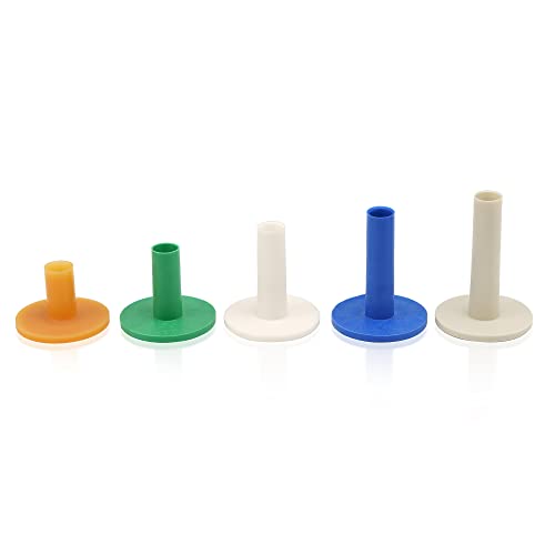 Golf Rubber Tees Practice Training, Driving Putting Chipping Range Mixed Size, Excellent Effect Used with Golf mats and Golf nets, Suitable for Indoor Outdoor Backyard Home Office - color: 5 PCs