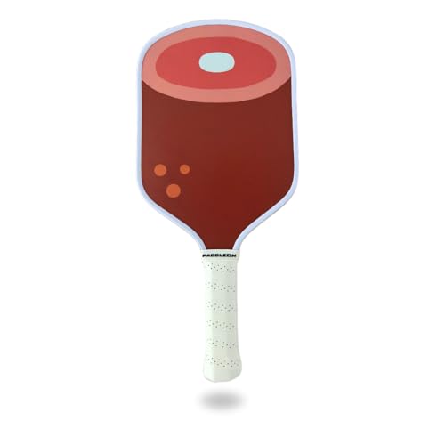 Funny Pickleball Paddles | USAPA Approved Paddle | T700 Carbon Fiber Surface | Propropylene Honeycomb Core | Non-Slip Cushion Grip | Single Paddle | High Grit & Spin | Fun Design - color: Ham
