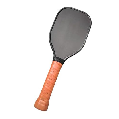 Sweet Spots Shot Paddle Swing Training Pickleballs Trainer Practice with Long Handle - color: brown handle