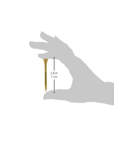 PrideSports PTS Wood Golf Tees | 100 Count, 2-3/4 Inch | #1 Wood Tee on Tour | Best for Drivers & Woods