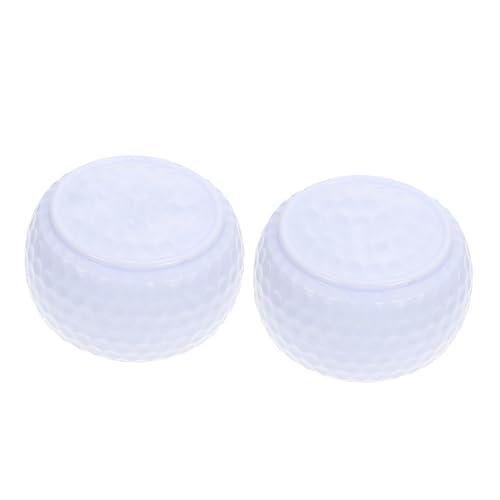 Abaodam 2pcs Flat Shape Golfing Practice Balls for Putting Training Lightweight and Durable Golfing Aids for Use for Beginners and Professionals