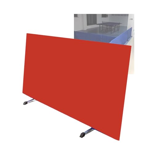 Table Tennis Surround Temporary Wall, Removable Training Fence. Lightweight Portable Court Surround Baffle Block for Stadiums Schools,Ping Pong,for Quicker and Easier Pick Up，（Red，140x75cm/4 - color: Red, size: 140x75cm/4pieces