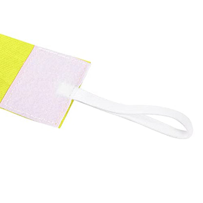 Outdoor Team Sports Yellow Captain Armband, Adjustable Elastic Soccer Player Bands for Adult Youth
