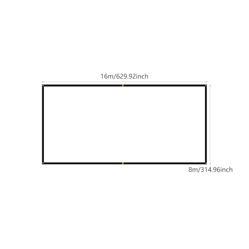 Beach Volleyball Court Marking Line Portable Design Heavy Duty 26.3 Ft X 52.5 Ft - color: Black