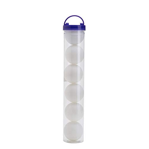 Table Tennis Ping Pong Ball Pack of 6 Balls, 40mm Seamless Design Recreation Table Tennis Equipment, Accessories - Great for Practice and Training - color: White