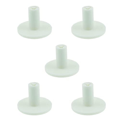 E-outstanding 5pcs Rubber Golf Tee Set 38mm Rubber Golf Tee Holder White 38mm for Practice Driving Range Mats