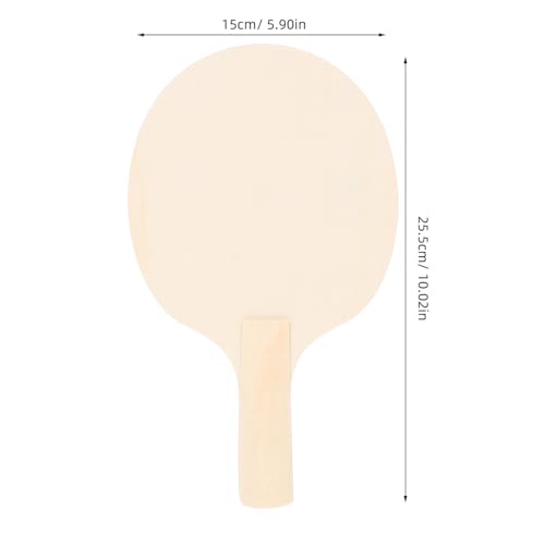 GALPADA 4Pcs DIY Table Tennis Paddle Blanks Unpainted Rackets for Creative Projects Versatile Use with Colors Designs