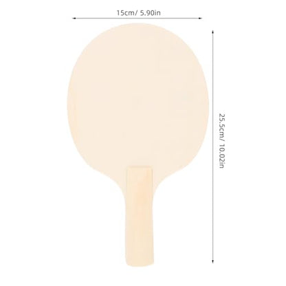 GALPADA 4Pcs DIY Table Tennis Paddle Blanks Unpainted Rackets for Creative Projects Versatile Use with Colors Designs
