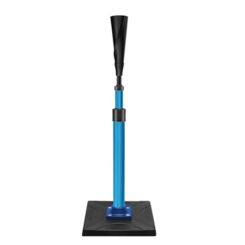 LOMGWAYS Baseball/Softball Batting Tee-Height Adjustable Premium Portable Baseball Tee with Removable Rubber Top and Heavy-Duty Base for All Ages - style: Blue 25"-47"
