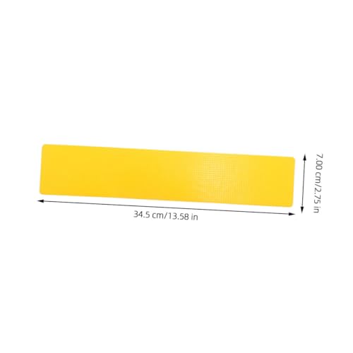 balacoo 6pcs Sports Court Carpet Markers Tennis Training Aid Rectangular Yellow Agility Training Signs for Soccer Football Court Line Markers Training Supplies