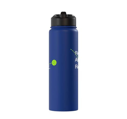 Reset Attack Repeat Competitive Pickleball Accessories Stainless Steel Insulated Water Bottle - color: Royal Blue