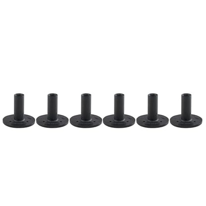 TH Golf Premium Rubber Golf Tees – Pack of 6 – Durable, Long-Lasting Tees in Multiple Sizes & Colours for Drivers, Woods & Irons - style: 45mm Black