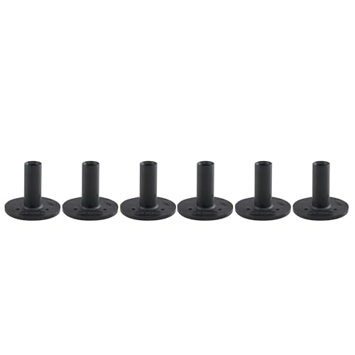 TH Golf Premium Rubber Golf Tees – Pack of 6 – Durable, Long-Lasting Tees in Multiple Sizes & Colours for Drivers, Woods & Irons - style: 45mm Black