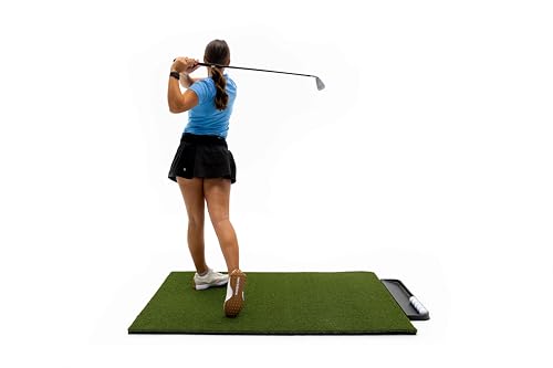 Dura-Pro Premium Turf Indoor/Outdoor Golf Mat. Bonus Tray + 3 Tees - style: Commercial 4'x5'-30mm Thickness