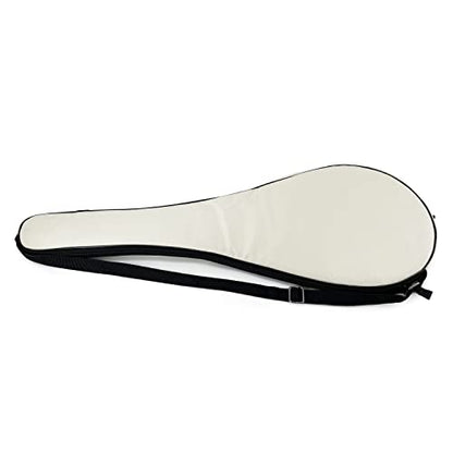 Tennis Bag Lightweight and Padded Tennis Rackets Cover with Adjustable Shoulder Strap - color: Beige, size: 31"x11.4"