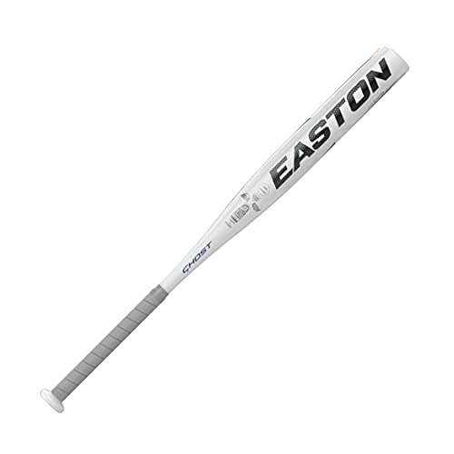 Easton | Ghost Youth Fastpitch Softball Bat | Approved for All Fields | -11 Drop | 1 Pc. Aluminum - color: White/Gold, size: 28 Inch