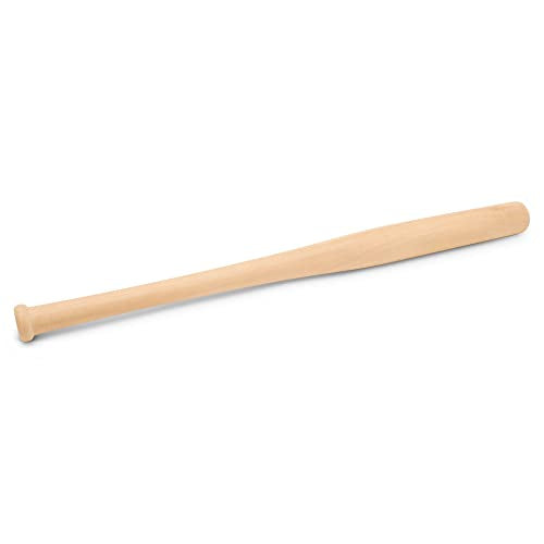 Wood Baseball bat 17-3/4 Inch Pack of 2 Unfinished Mini Wood Baseball Bat, Small Bats, Party Decor, Bedroom, Crafts, by Woodpeckers - size: 17-3/4 Inch