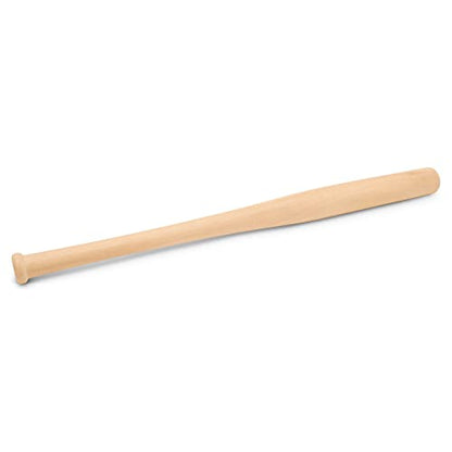 Wood Baseball bat 17-3/4 Inch Pack of 2 Unfinished Mini Wood Baseball Bat, Small Bats, Party Decor, Bedroom, Crafts, by Woodpeckers - size: 17-3/4 Inch