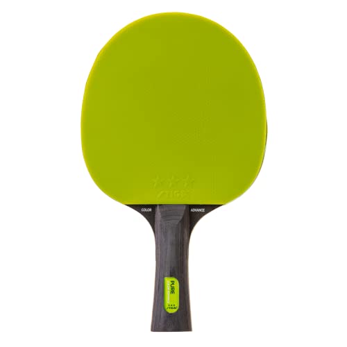 STIGA Pure Color Advance Performance-Level Table Tennis Racket (Yellow) - color: Green