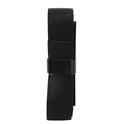 Agatige Leather Tennis Racket Grip Tape, Comfort Self Adhesive Tennis Grip Replacement Sweat Absorbing Racquet Overgrip Tape for Outdoor Playground Gym