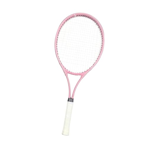 Adult Tennis Racket Lightweight, Portable Practical Beginners Tennis Equipment for Beach Practice - color: Pink