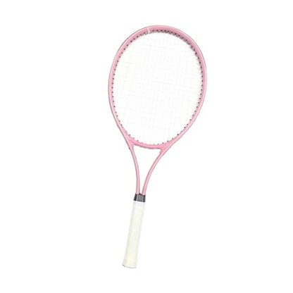 Adult Tennis Racket Lightweight, Portable Practical Beginners Tennis Equipment for Beach Practice - color: Pink