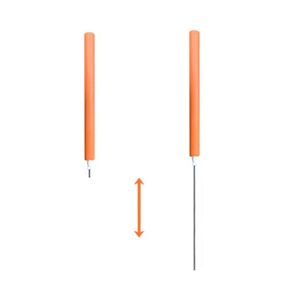 Alomejor Golf Swing Training Aid, Foam and Metal Rod Swing Trainer Golf for Beginners, Retractable Practice Stick, Helps Build Tempo Alignment and Path for Use