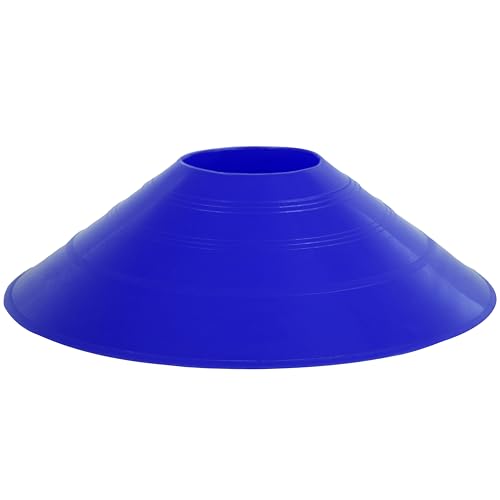 Athllete Durable and Flexible Soccer Cones (Set of 50) - Highly Visible Cones for Sports Training - Ideal Soccer Cones for Training - color: 50 Pack, Blue