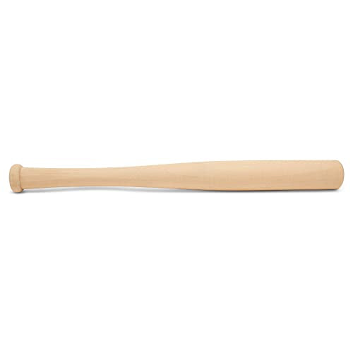 Wood Baseball bat 12 Inch Pack of 2 Unfinished Mini Wood Baseball Bat, Small Bat, Party Decor, Bedroom, Crafts, by Woodpeckers