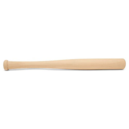 Wood Baseball bat 12 Inch Pack of 2 Unfinished Mini Wood Baseball Bat, Small Bat, Party Decor, Bedroom, Crafts, by Woodpeckers