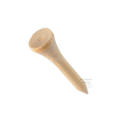 NorthPointe 1 ½” Short Golf Tees – Bamboo Short Tees Golf for Irons, Par 3 Tees, Hybrids, and Driving Range - Pack of 50 or 100 Bulk High Visibility Durable