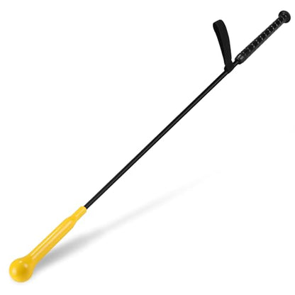 KRUI Baseball Hitting Stick Batting Swing Trainer, 54" Softball Baseball Training Equipment with Grip Strap, Ideal One-on-One Coaching Tool for Swing Mechanics & Hand-Eye Coordination