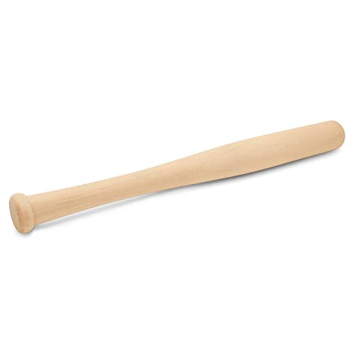Wood Baseball bat 12 Inch Pack of 2 Unfinished Mini Wood Baseball Bat, Small Bat, Party Decor, Bedroom, Crafts, by Woodpeckers