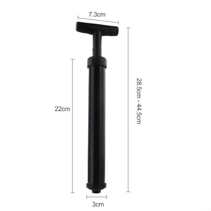 High Pressure Hand Pump with Pressure Gauge for Soccer Basketball Volleyball, Portable Air Inflator with Needle and Hose
