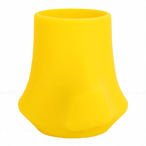 RiToEasysports Silicone Tennis Racket Grip Corrector, Swing Trainer Tool for Beginners to Improve Grip and Technique with Anti Slip Ergonomic Design for Practice and Portable Training - color: Yellow