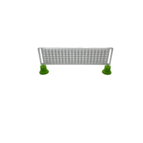 Miniature Pickleball Tennis Net | Mini Sports Accessory | Pickleball Set for Kids & Adults, Desk Decor, Gifts, Hobbyists, Fun Table Games (Clear Net + Green Boots) - color: Clear Net + Green Boots