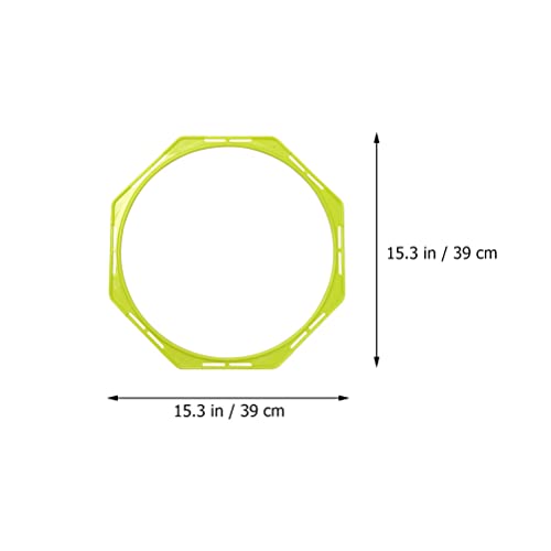 BESPORTBLE 4Pcs Agility Training Equipment, Football Training Circle Adult Soccer Ball Basketball Outdoor Trains for Adults Sports Agility Football Training Ring Ladder Footwork, Multi-Function Agilit