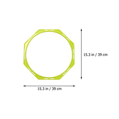 BESPORTBLE 4Pcs Agility Training Equipment, Football Training Circle Adult Soccer Ball Basketball Outdoor Trains for Adults Sports Agility Football Training Ring Ladder Footwork, Multi-Function Agilit