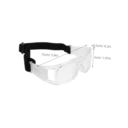 Sports Protective Goggles for Basketball and Soccer, Anti-fog Lenses, Adjustable Sports Eyewear for Football Training and Dribbling