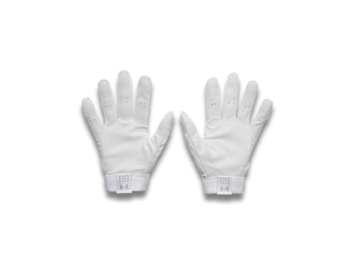 Under Armour Clean Up Baseball Gloves - color: (100) White / White / Metallic Silver, size: Large