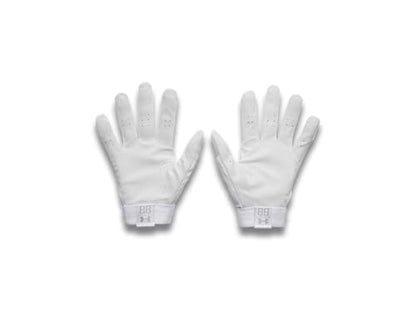 Under Armour Clean Up Baseball Gloves - color: (100) White / White / Metallic Silver, size: Large