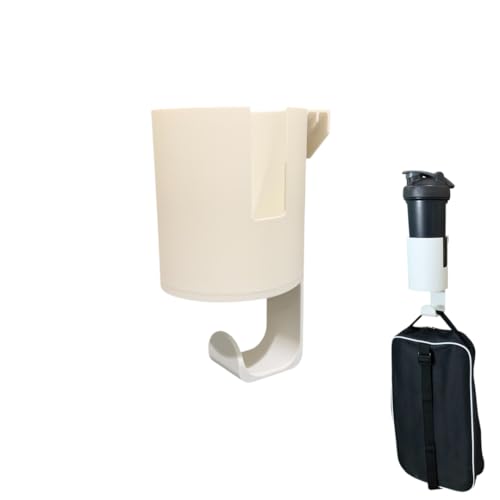 Chainlink Fence Hook To Hold Cup and Sports bag/Gear For Pickleball, Tennis, Basebal, Softball, Soccer, Track and Field and Other Sports Bags and Gear - color: Ivory White