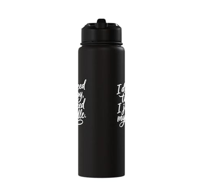 I don't need therapy, I just need my paddle. Pickleball game Stainless Steel Insulated Water Bottle - color: Black