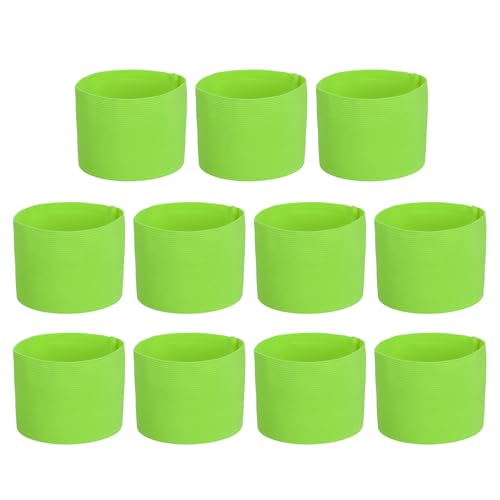 PATIKIL Soccer Captain Armband, Captain Arm Bands for Soccer Elastic Captain Arm Band Sports Captain Armband - color: Fluorescent Green