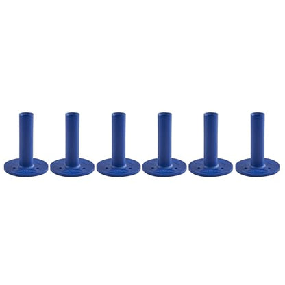 TH Golf Premium Rubber Golf Tees – Pack of 6 – Durable, Long-Lasting Tees in Multiple Sizes & Colours for Drivers, Woods & Irons - style: 65mm Blue