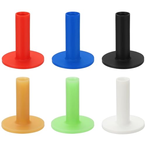 Rubber Golf Practice Tee, Rubber Driving Tee-Fitting for (Indoor/Outdoor/Golf Hitting Mats/Courses/Backyards/Lawns) - color: 6 Colors, size: 2.4 Inch
