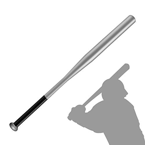 Baseball Bat Steel with Carrying Bag - color: Silver