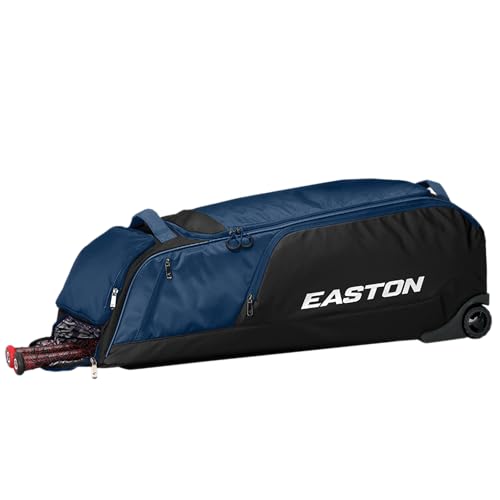 Easton | Dugout | Baseball & Fastpitch Softball | Wheeled Bag | Multiple Colors - color: Navy