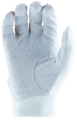 Marucci MARUCCI Signature Youth Batting Glove V4 - color: WHITE/WHITE, size: Youth Large