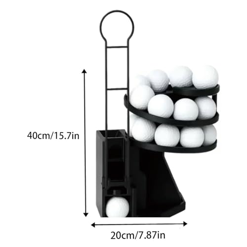 Golf Ball Dispenser, Automatic Golf Ball Tee Up Machine – Range Reload Golf Ball Dispenser & Golf Simulator Accessories, No Electricity Required for Driving Range & Home Use